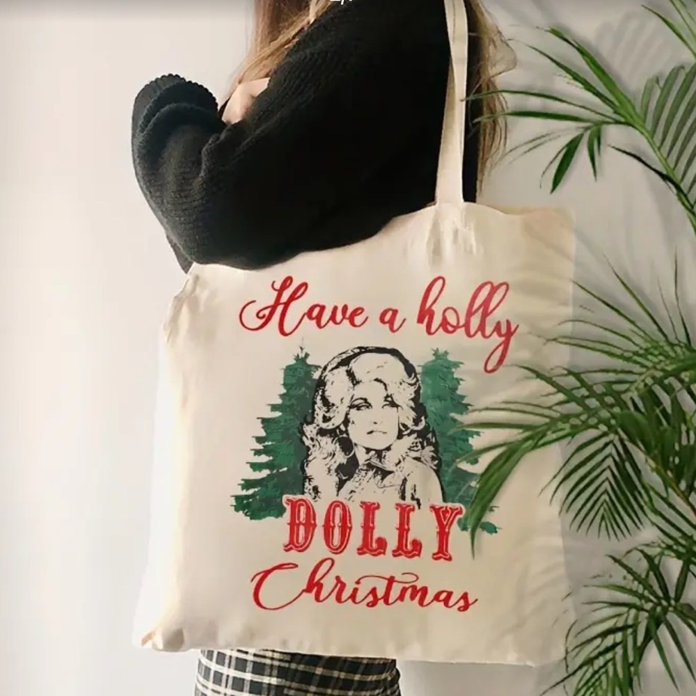 Have a Holly Dolly Christmas Canvas Bag